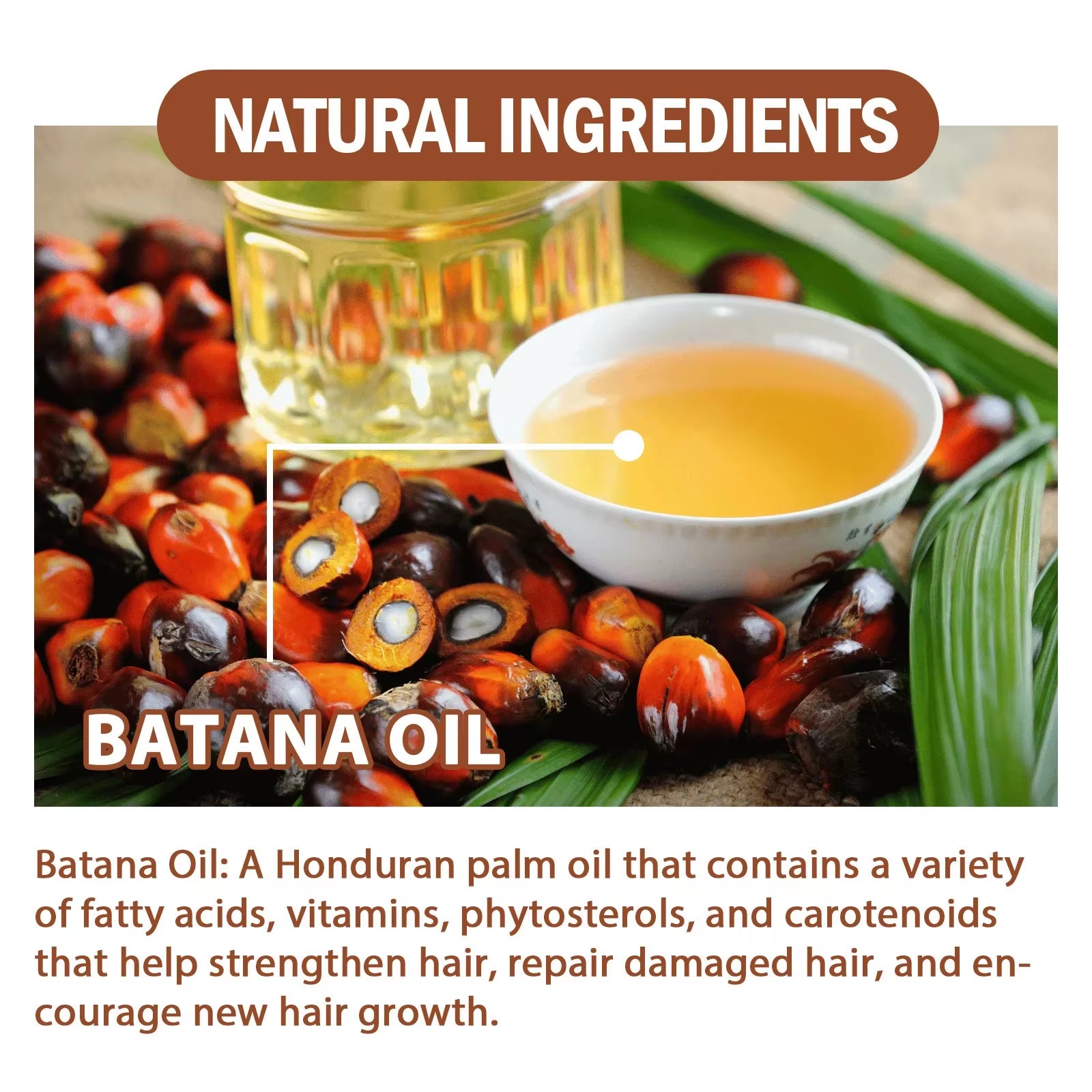 Batana Hair Growth Oil Conditioner anti Hair Loss Products Fast Growing Hair Mask Nourishing Repair Roots Hair Care for Women