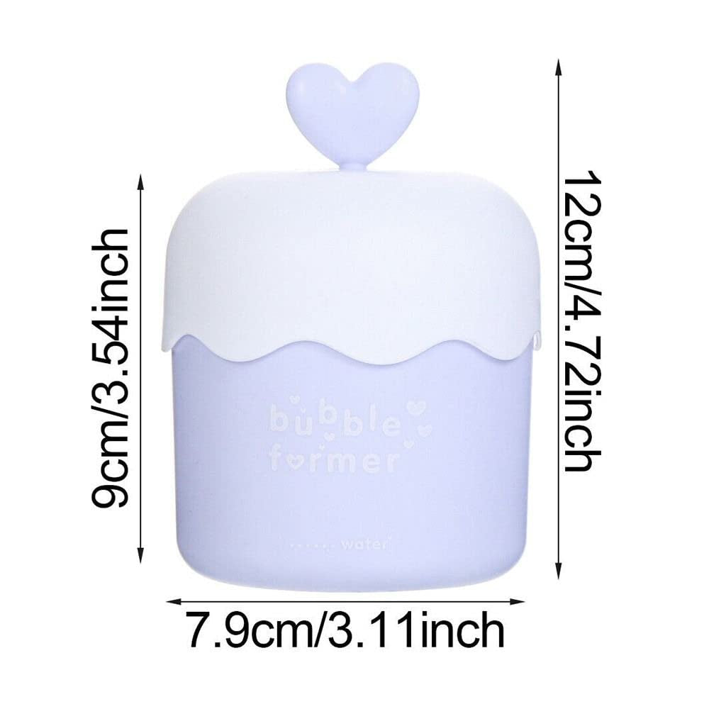 2 Pcs Plastic Bubble Foamer, Whip Bubble Maker, Facial Cleanser Foam Maker Cup, Bubble Foamer Device for Face Cleaning