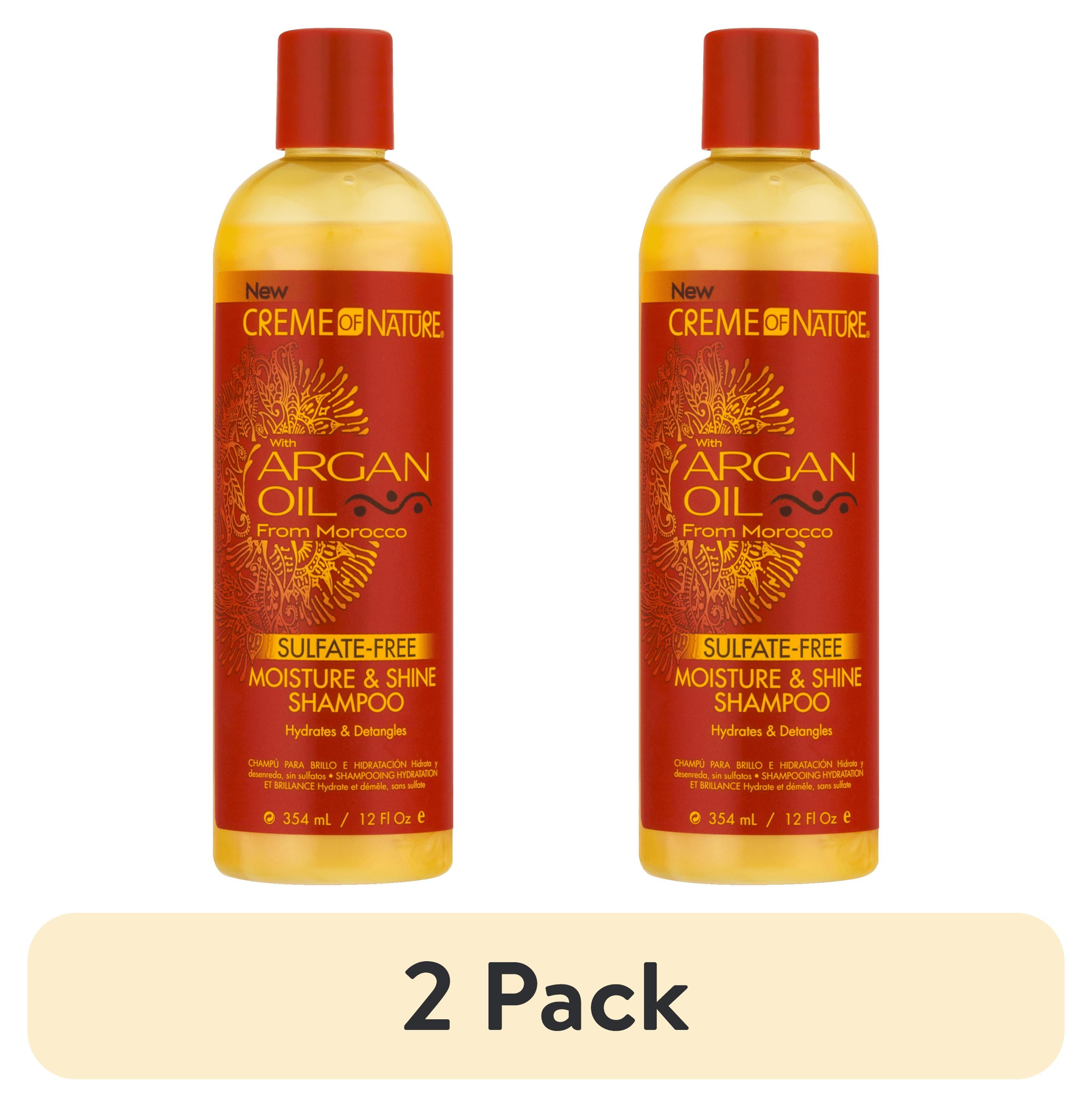 (2 Pack)  Argan Oil Moisture & Shine Shampoo, 12 Oz