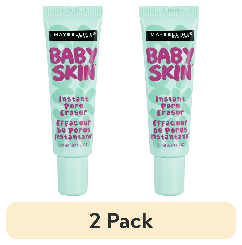 (2 Pack)  Baby Skin Instant Pore Eraser Primer, Clear, 0.67 Fl Oz
