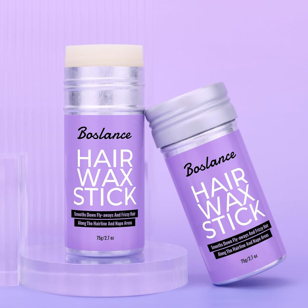 Hair Wax Stick - Strong Hold Styling Wax, Matte Finish Slick Back Stick, Easy Application - Styling Wax for All Hair Types，Natural Ingredients，Long-Lasting Styling，Travel Wax Stick for Hair.