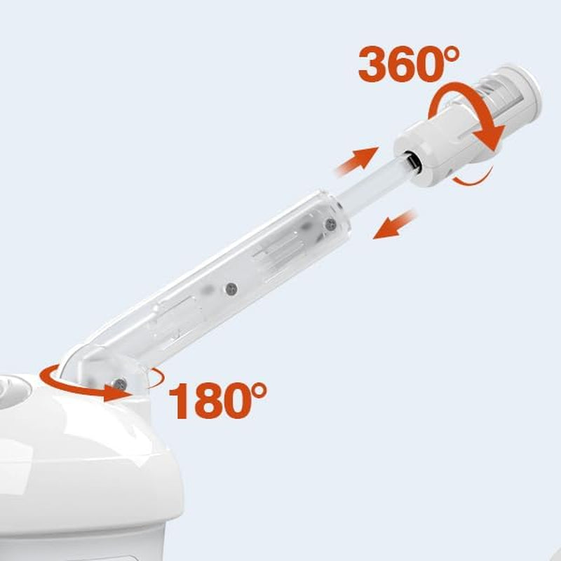 Hair Steamer  2 in 1 Ozone Facial Steamer, Design for Personal Care Use at Home or Salon Bar