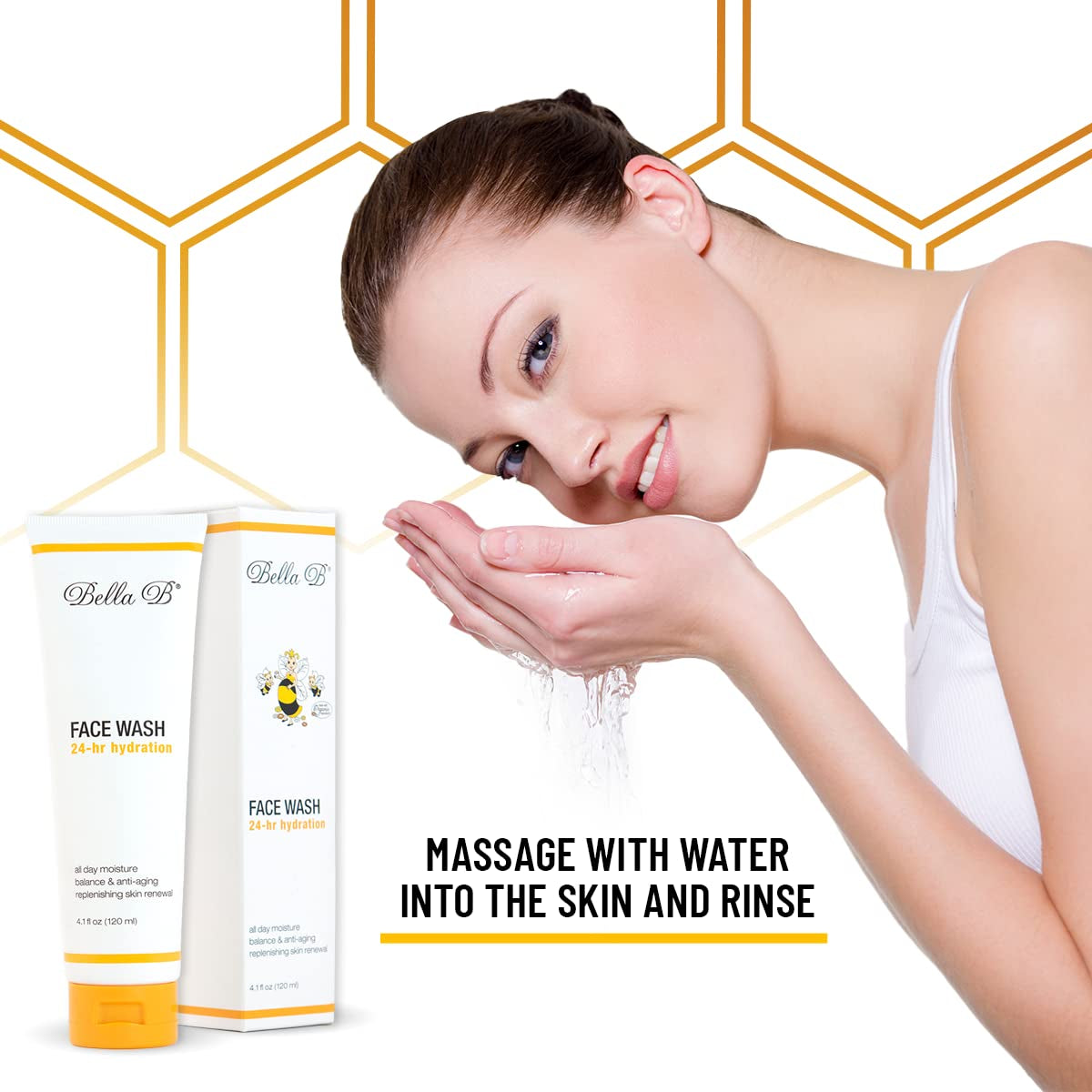 Face Wash 4.1 Oz Tube - Facial Glow - Pregnancy Skin Care - Natural Facial Daily Cleanser - No Artificial Fragrance - Pregnancy Safe Face Wash - Healthy Beauty - anti Aging Facial Wash