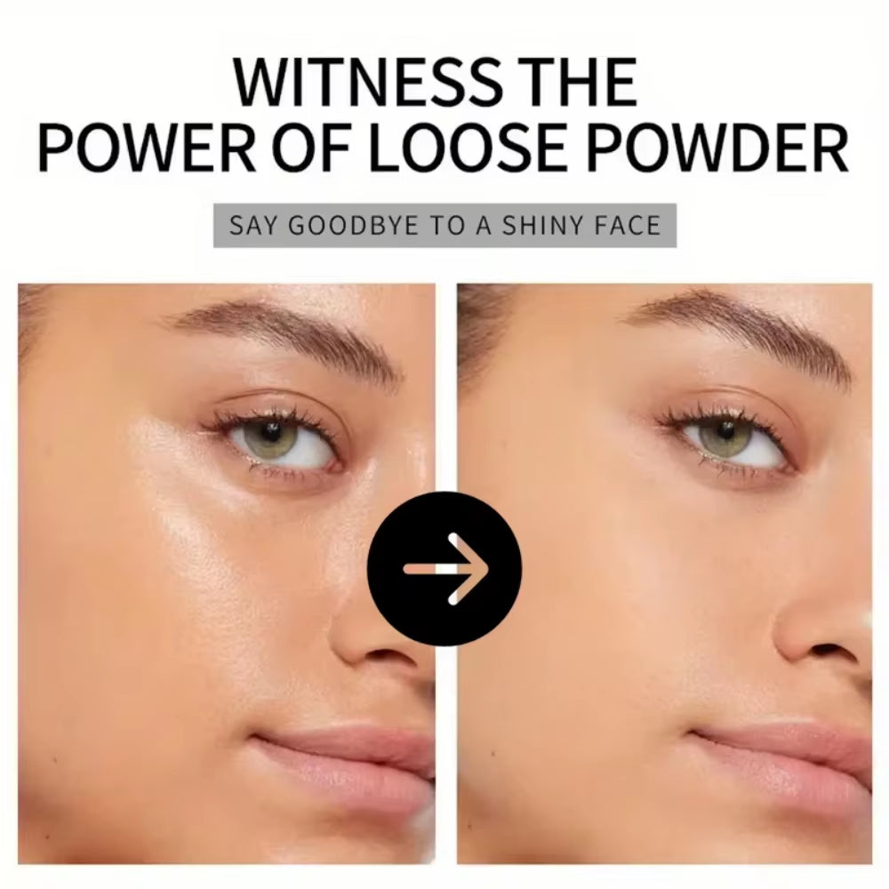2025 Hot Loose Powder with Packaging Natural Soft Transparent Honey Powder Makeup Powder