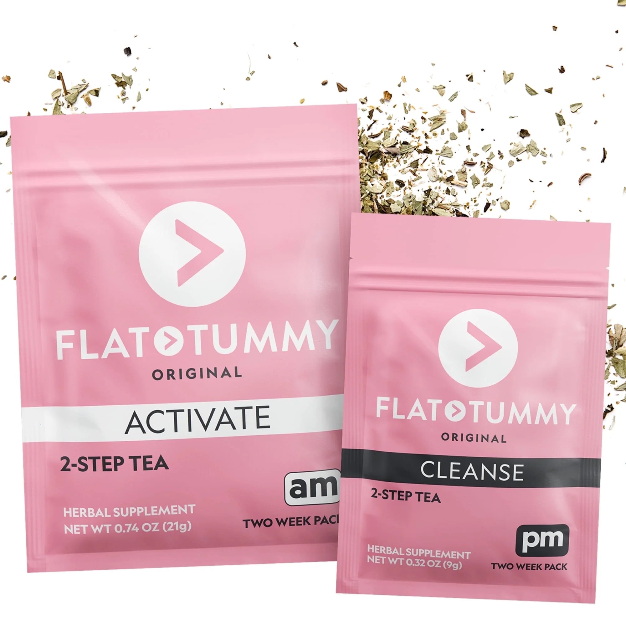 Detox Tea (2 Week Program) – 2-Step, All Natural Cleanse with Senna, Green Tea