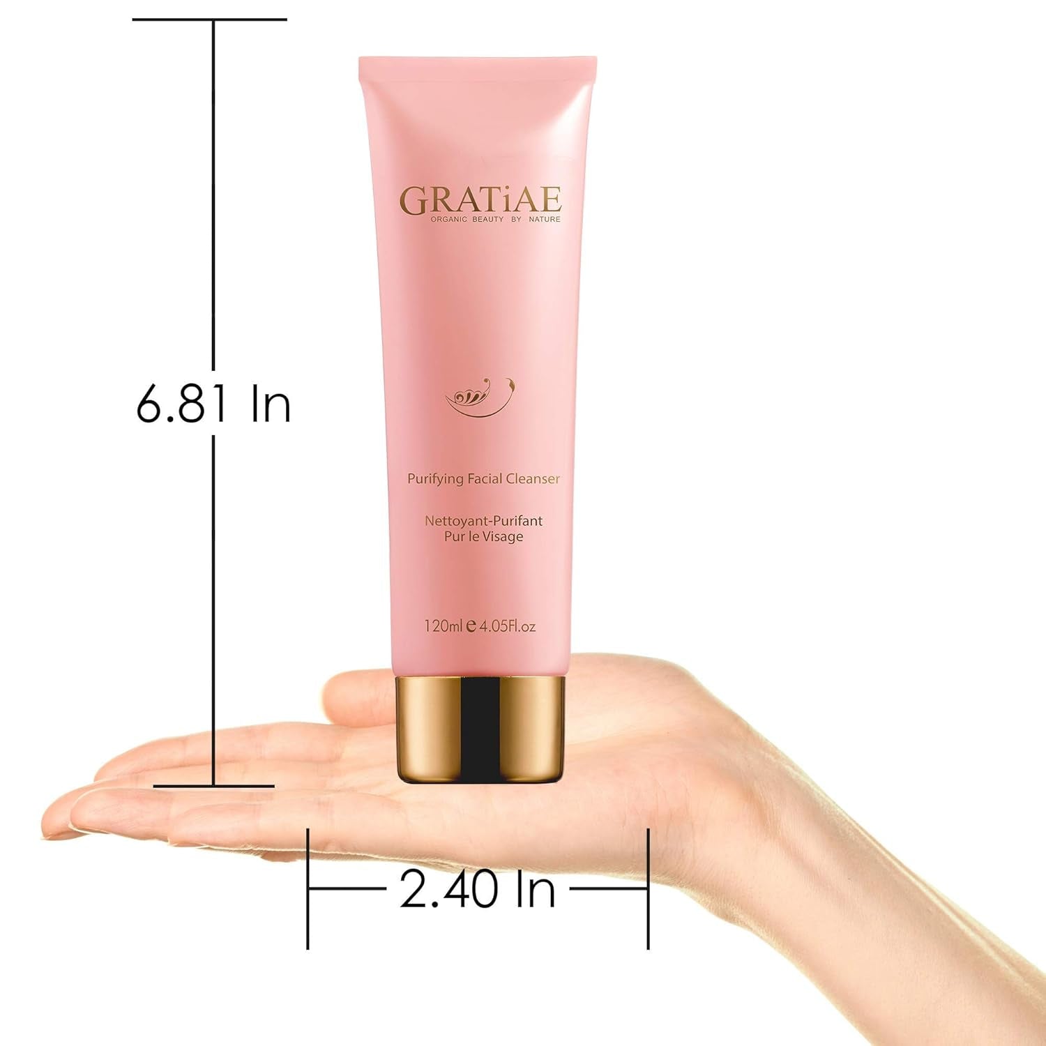 Organics Purifying Exfoliating Facial Cleanser, Exfoliating Face Scrub & Face Wash with Witch Hazel, Jojoba Oil, Hydrating, Non-Drying Skin Care, 4.05Fl