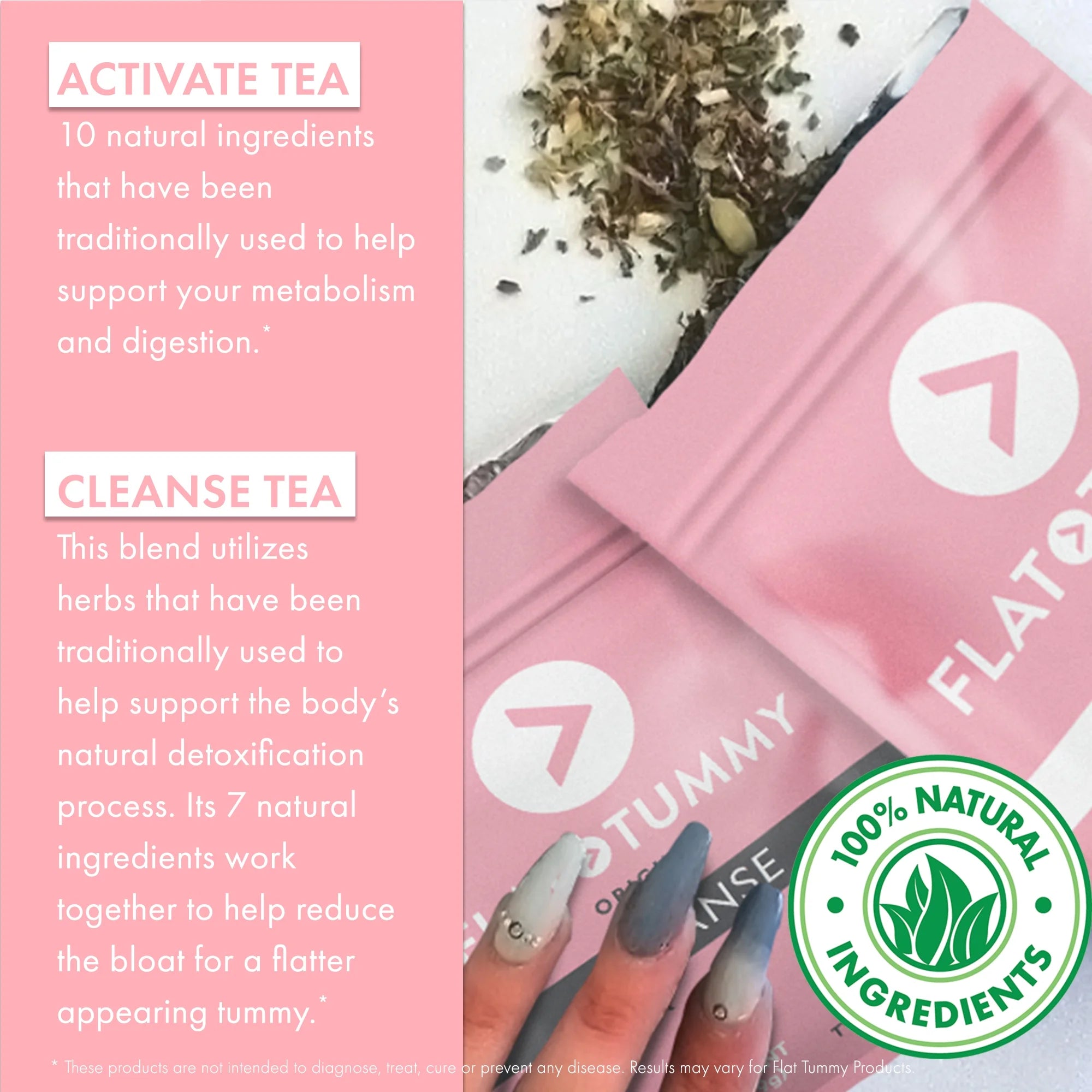Detox Tea (2 Week Program) – 2-Step, All Natural Cleanse with Senna, Green Tea