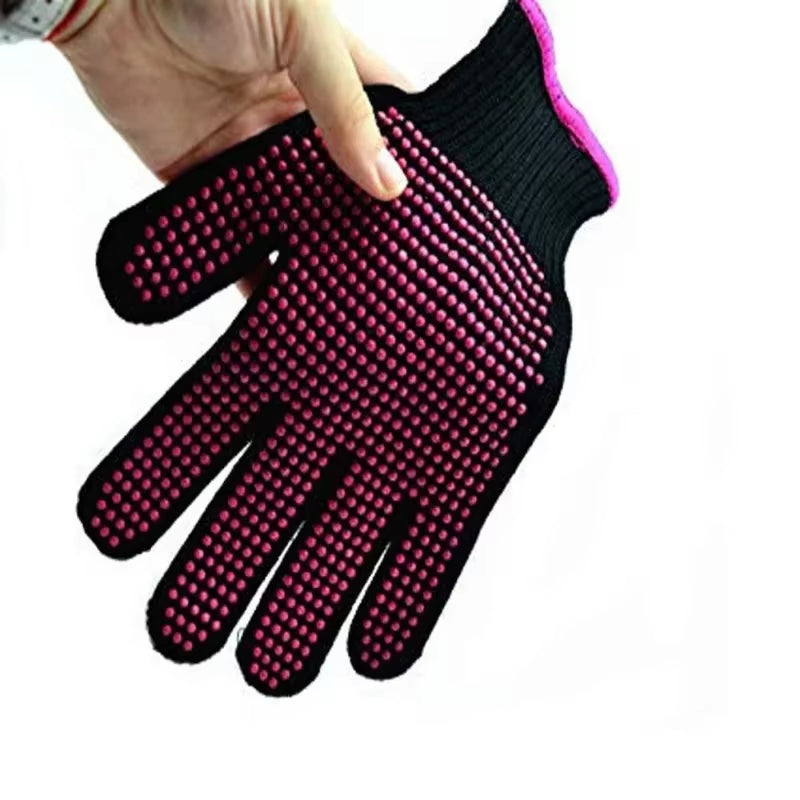 1Pc ​Hair Straightener Perm Curling Hairdressing Heat Resistant Finger Glove Hair Care Styling Tools Thermal Styling Glove