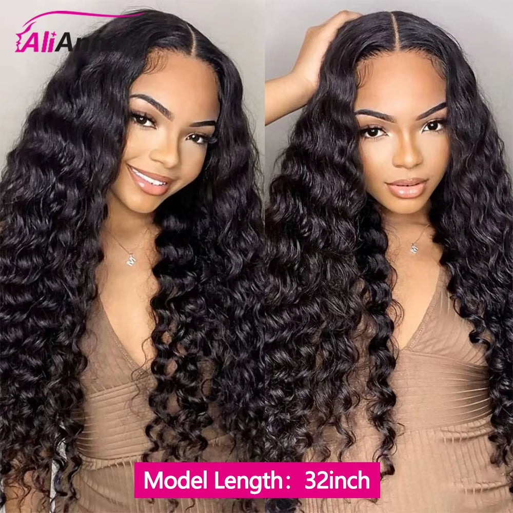 Deep Wave Bundles Human Hair 100% Real Human Hair Extensions Brazilian 20 22 24 Inch Deep Curly Bundles Human Hair Fast Shipping