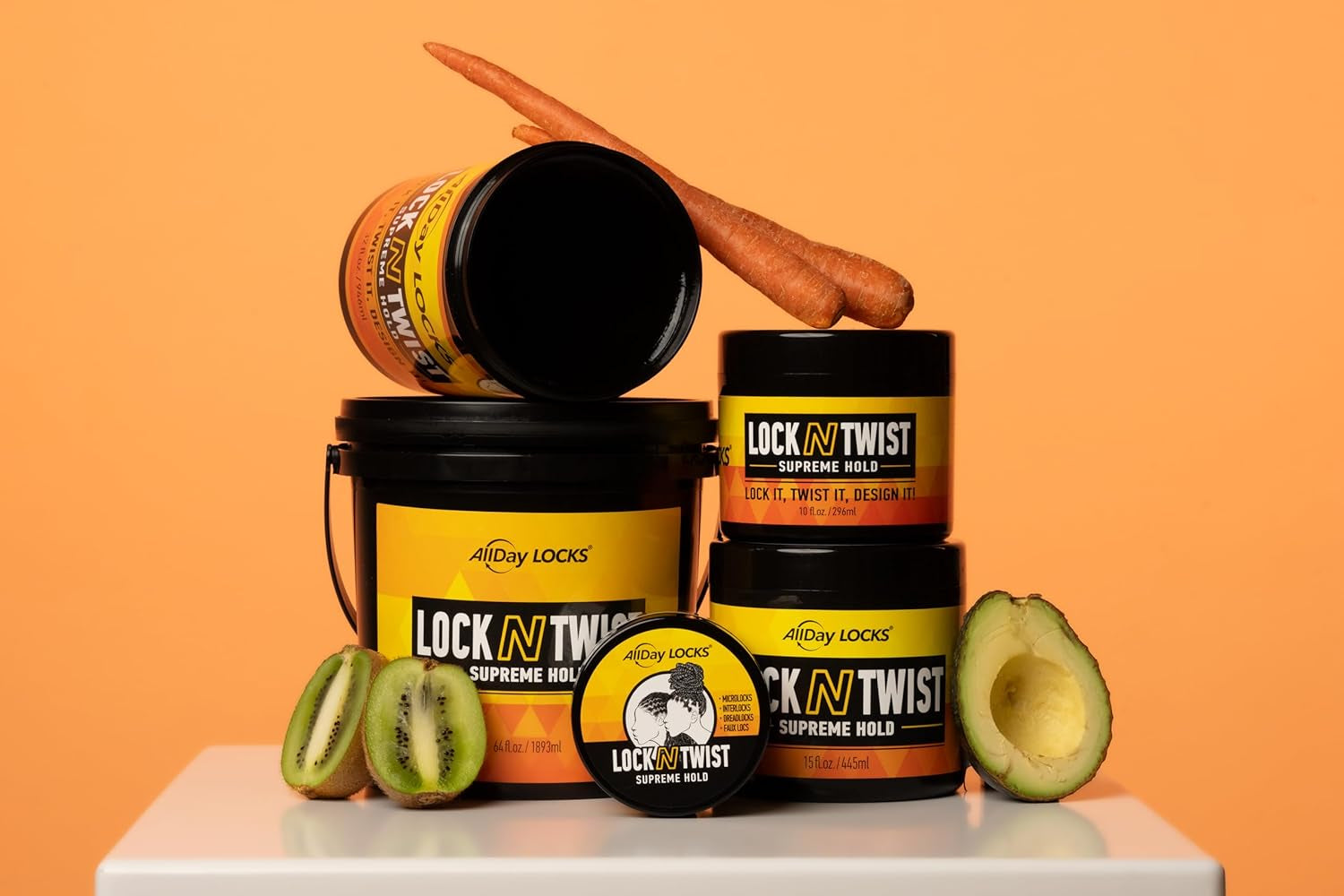 Lock N Twist (5 Oz) | Supreme Hold, No Frizz or Flaking | Hydrating, Nourishing Locking Gel | Grape & Avocado-Infused | Lock & Twist Braids, Locks, Twists, Cornrows | 5 Oz