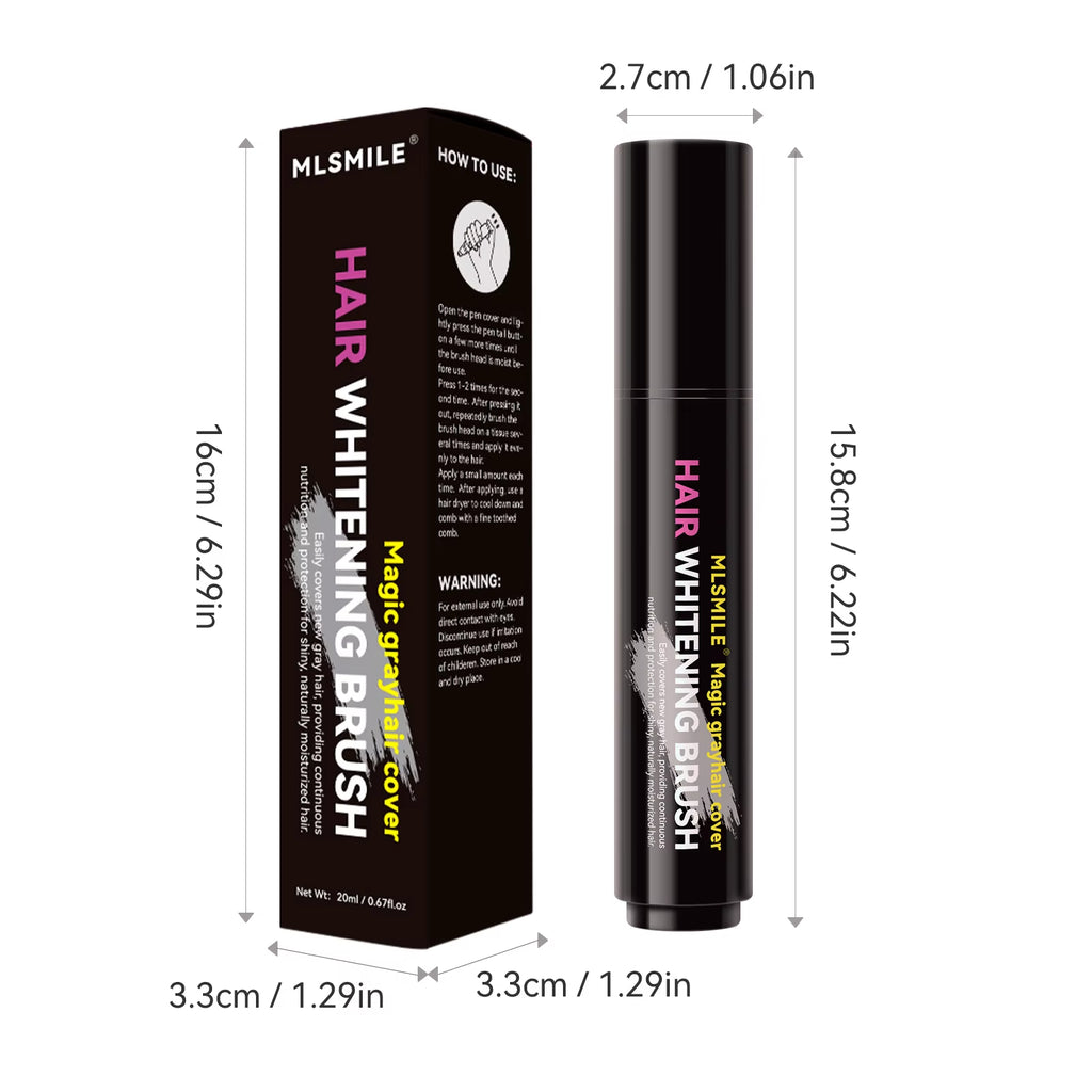 4 Color Convenient Hair Dye to Cover White Hair Care Hair Dye Cream Local Touch up Stick Disposable Hair Dye Pen