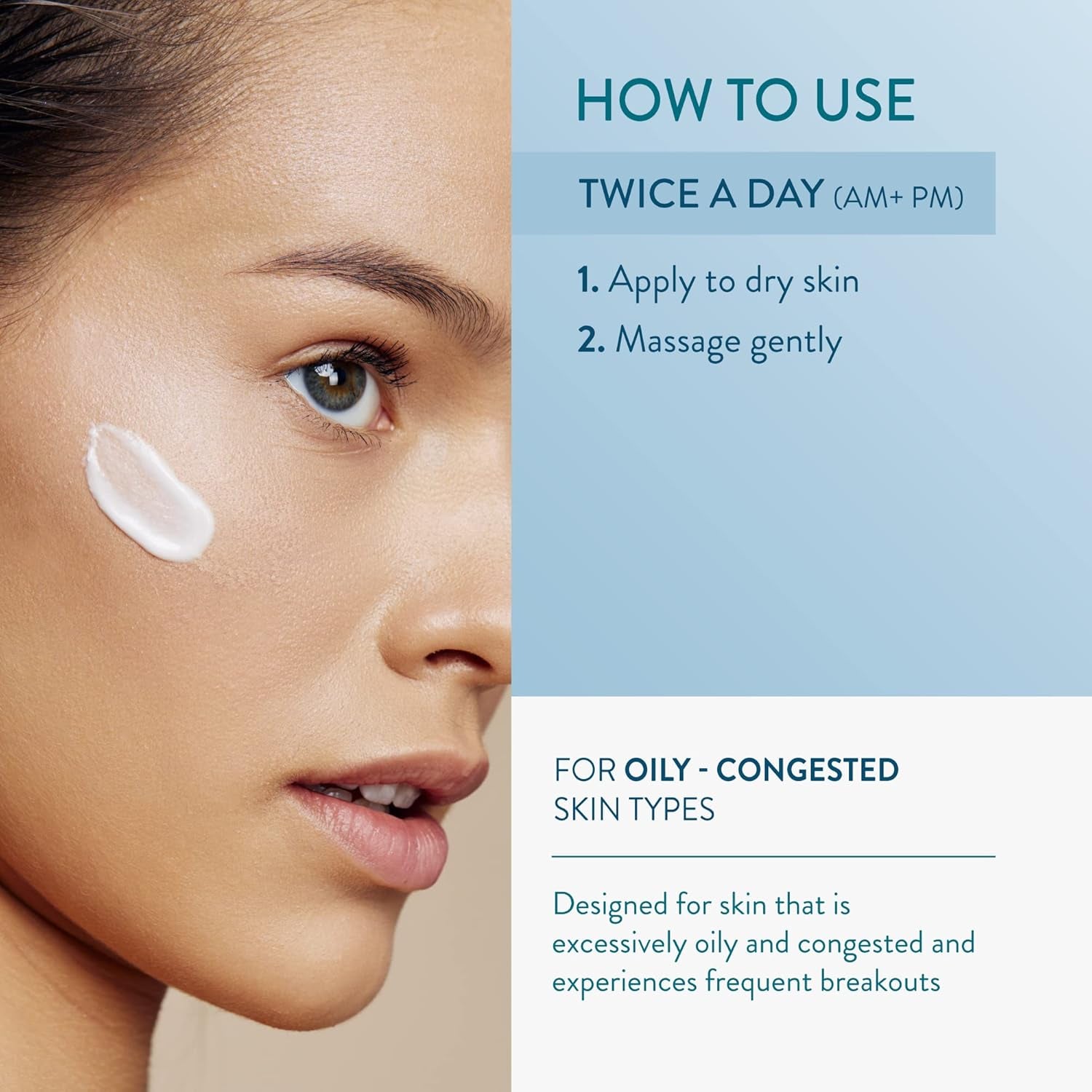 Skincare the Method: Nourish Women’S Anti-Aging Moisturizer with Hyaluronic Acid, Daily Face Moisturizer, Oily or Congested Skin