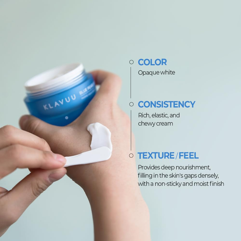 BLUE PEARLSATION MARINE AQUA ENRICHED CREAM - Hypoallergenic Deep Moisturizer with Apple Water for Nourished, Balanced Skin, Perfect for Sensitive Skin Seeking Hydration and Radiance – 1.69 Floz