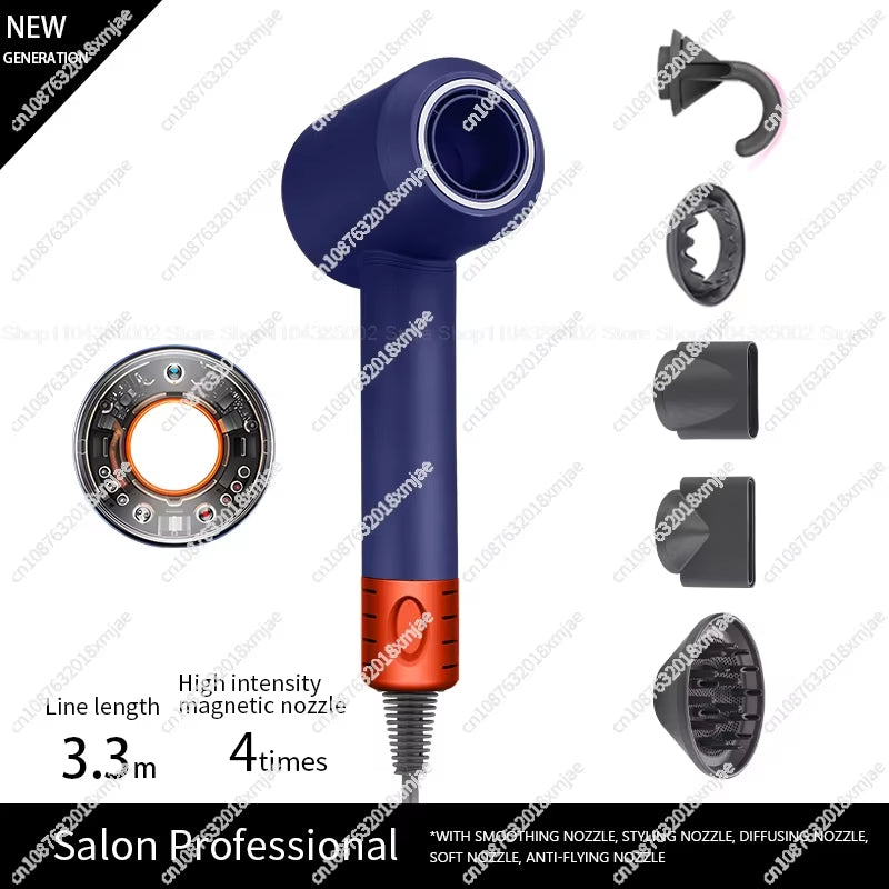 Leafless Hair Dryer Negative Ion Hair Care Professinal Quick Dry 220V Home Powerful Hairdryer Constant Anion Electric Hair Dryer
