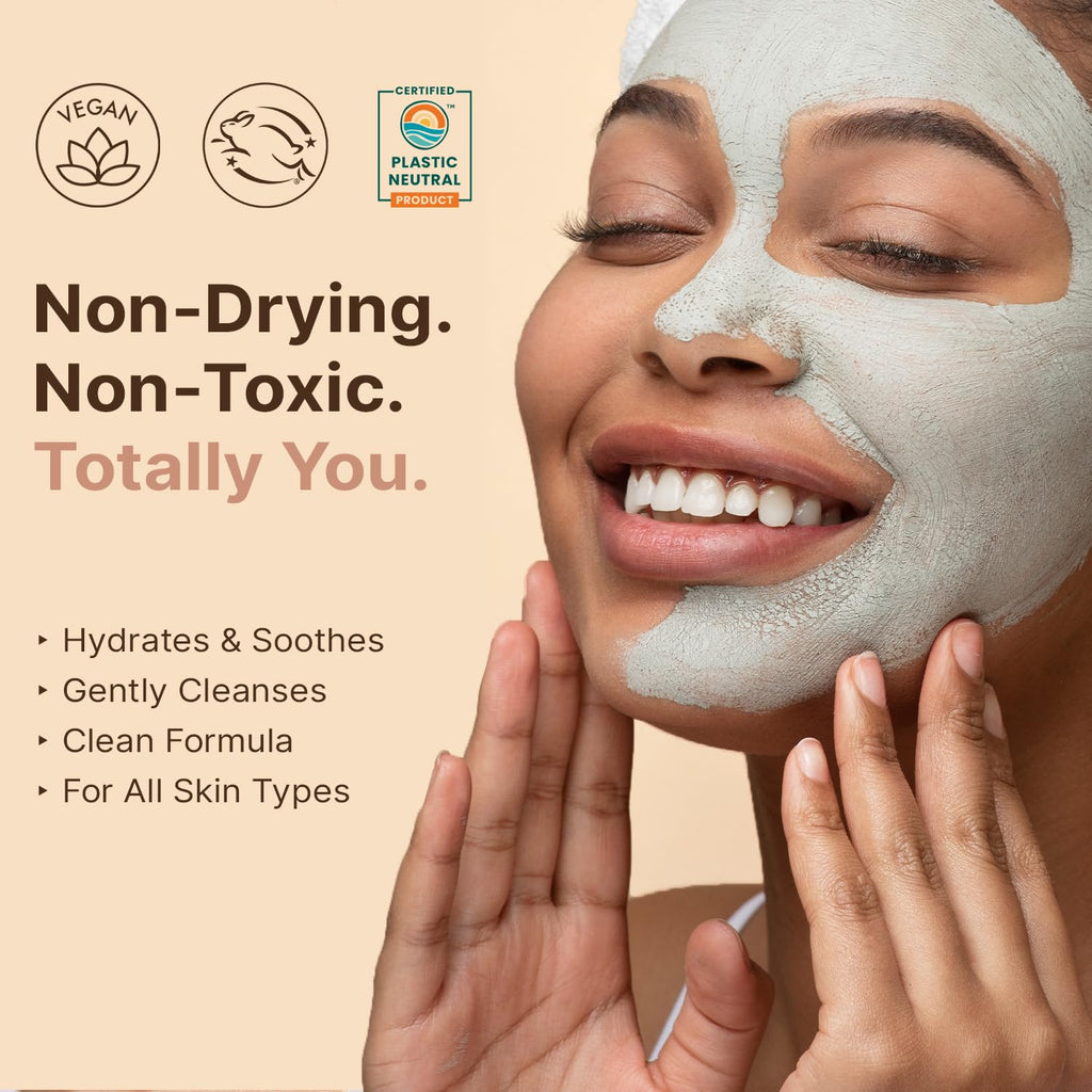 Clay Mask for Face - USA Made with Organic & Natural Ingredients, Non-Drying Pore Cleansing Mud Mask, Skin Care Facial Mud for Women & Men, Minimizes Pores and Excess Oil