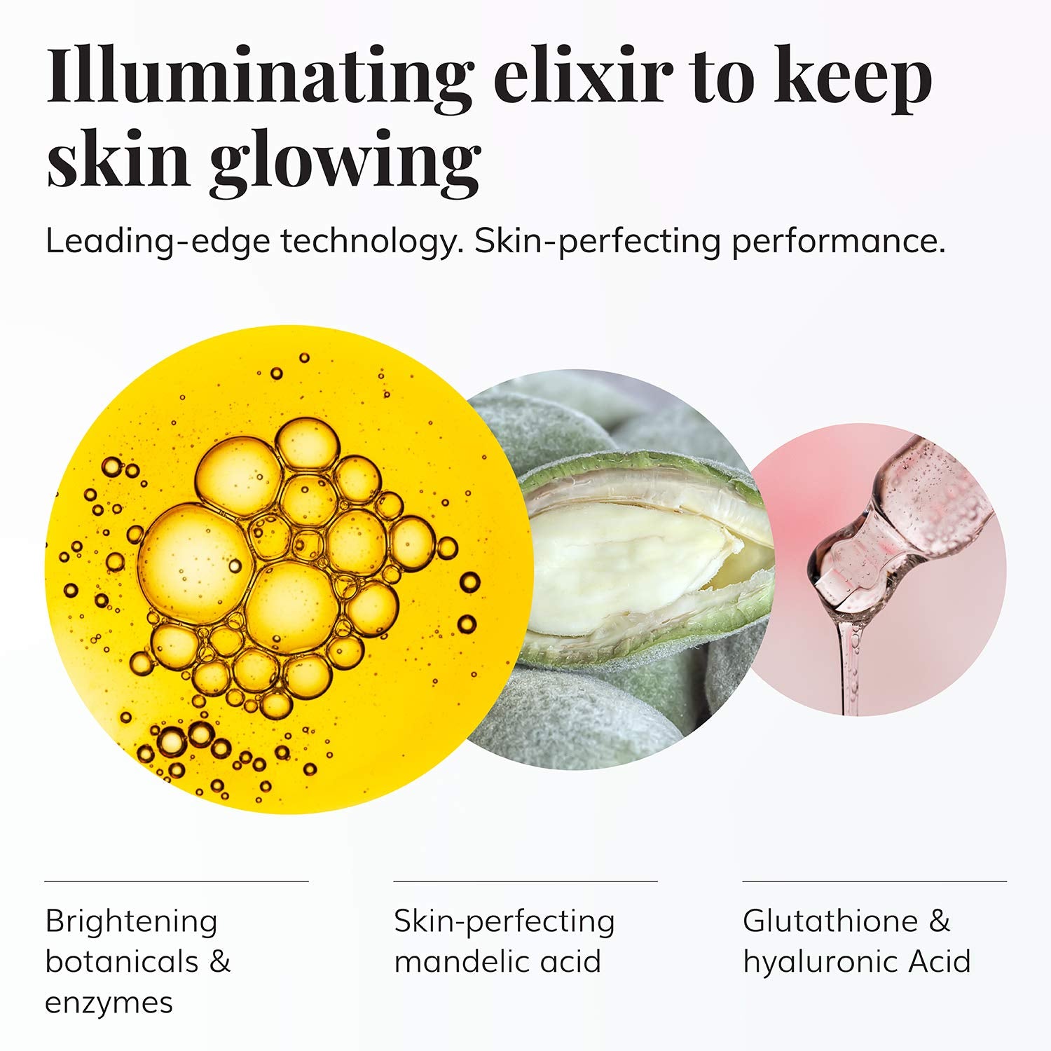 Illuminating Toner - Hyaluronic Acid & Witch Hazel Toner for Face, Facial Solution for Glowing Skin, Help Minimize Dark Spots & Uneven Tone, No Parabens or Sulfates (6 Oz / 180 Ml)