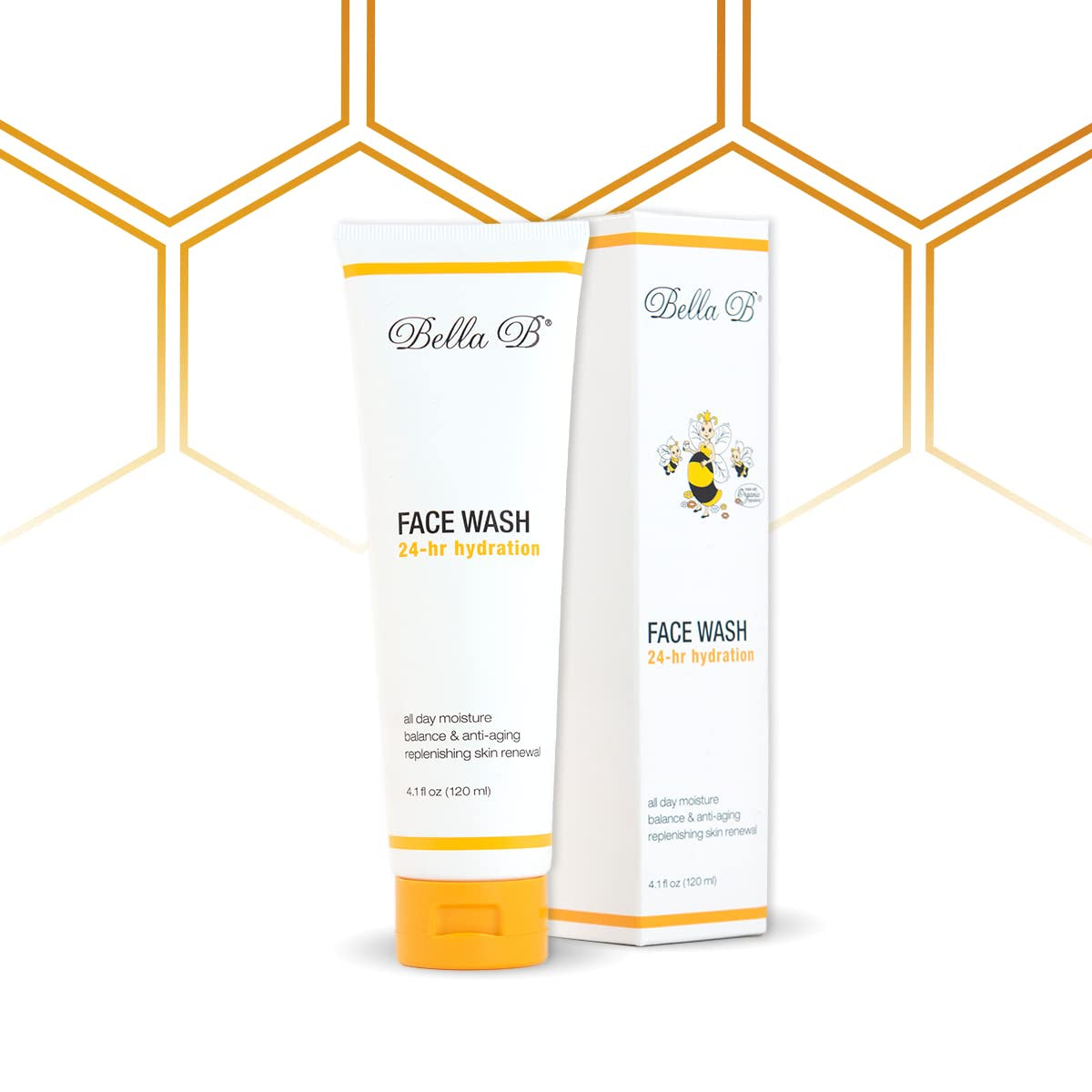 Face Wash 4.1 Oz Tube - Facial Glow - Pregnancy Skin Care - Natural Facial Daily Cleanser - No Artificial Fragrance - Pregnancy Safe Face Wash - Healthy Beauty - anti Aging Facial Wash