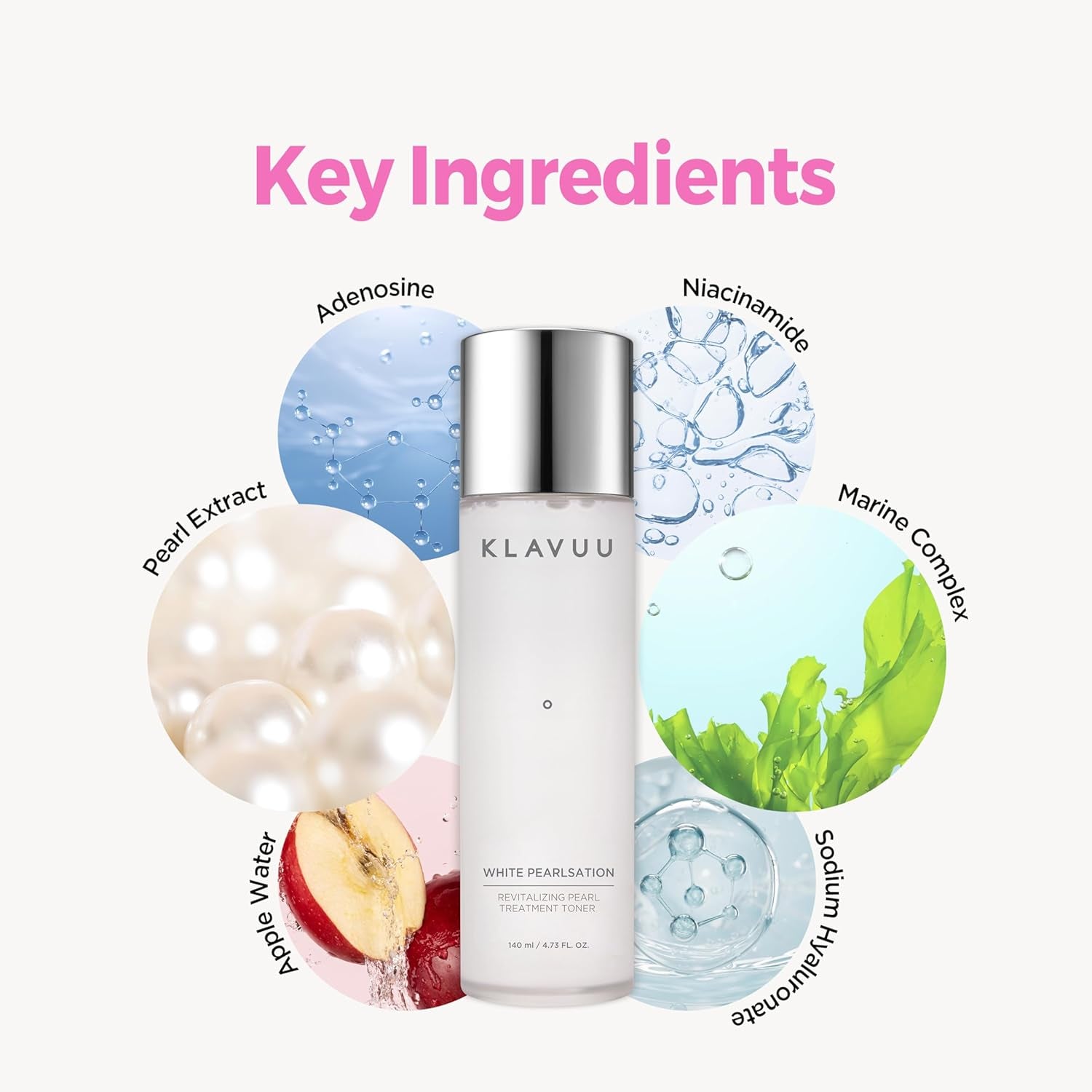 Hydrating Milky Toner with Pearl & Niacinamide – Facial Toner for Skin Glow, Wrinkle Care & Moisture Balance, Korean Skincare (4.76Oz)