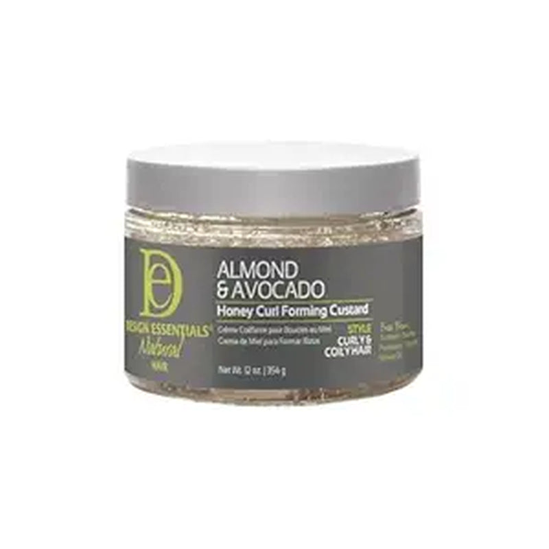 Natural,Almond & Avocado Honey Curl Forming Custard, 12 Ounce