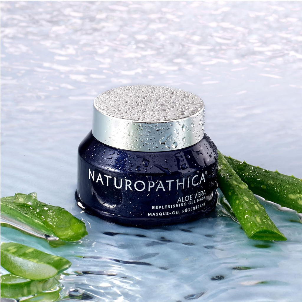 Aloe Vera Replenishing Gel Mask, Hydrating Face Mask Rich in Antioxidants, Cooling Facial Mask to Calm Redness & Soothe Sensitive Skin, 1.69 Fl Oz