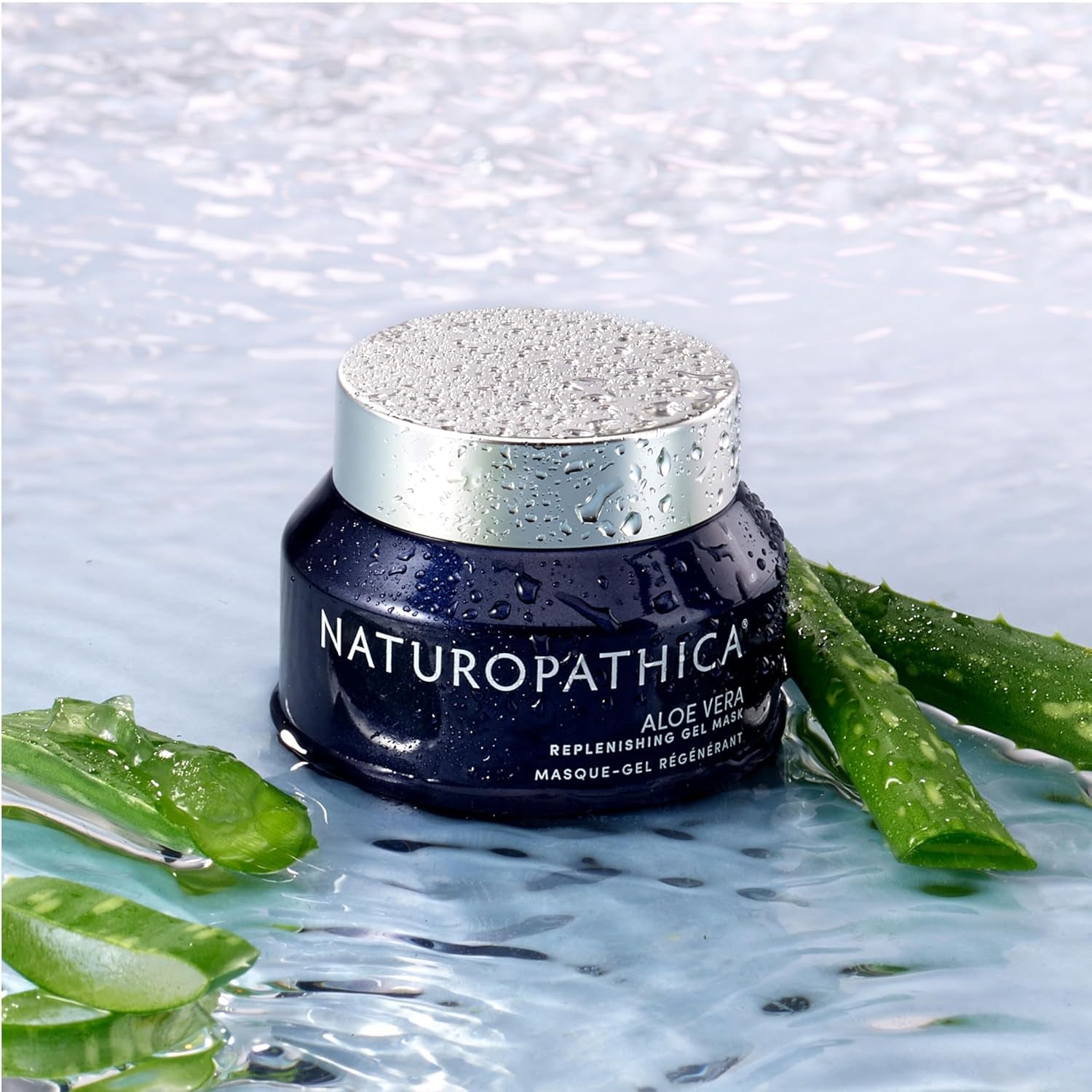Aloe Vera Replenishing Gel Mask, Hydrating Face Mask Rich in Antioxidants, Cooling Facial Mask to Calm Redness & Soothe Sensitive Skin, 1.69 Fl Oz