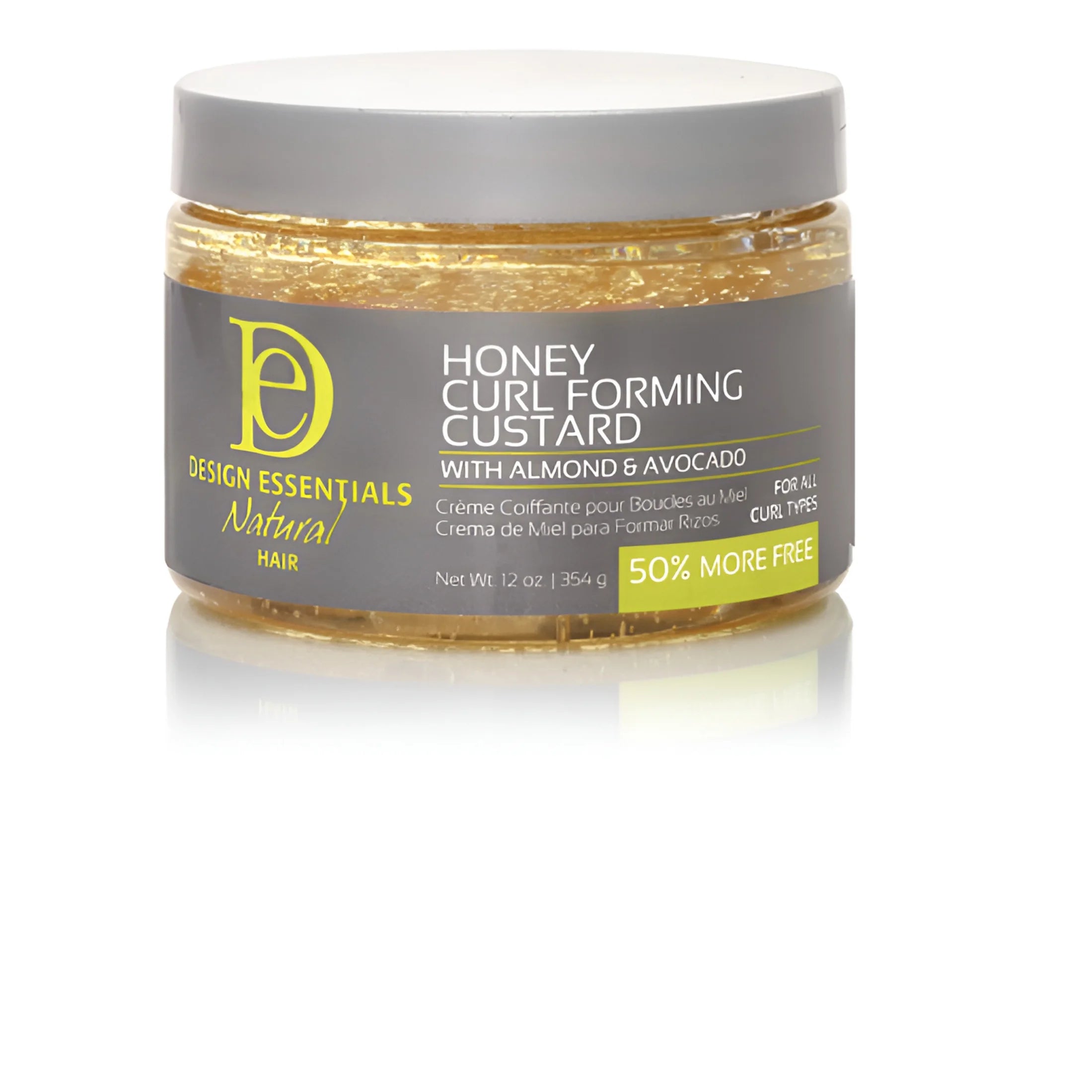 Natural Almond & Avocado Honey Curl Forming Custard 12 Oz