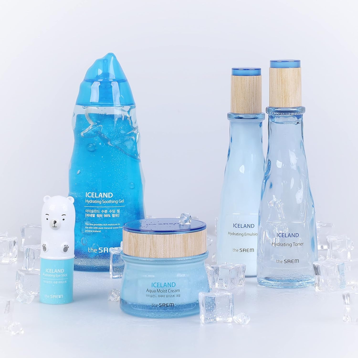 Iceland Aqua Moist Cream 60Ml - Moisture Coating Hydrating Facial Cream with Iceland Mineral Water for Dry Skin, Hypoallergenic Safe Formula