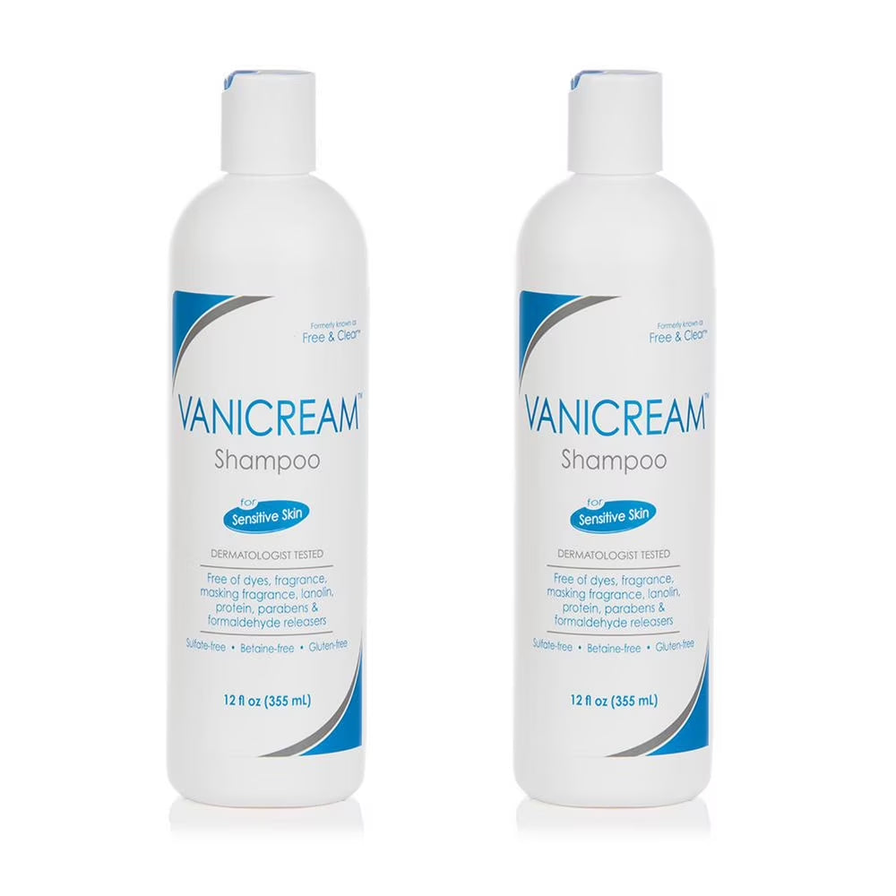 Shampoo for Sensitive Skin, Sulphate Betaine and Gluten Free, 12 Oz (Pack of 2)