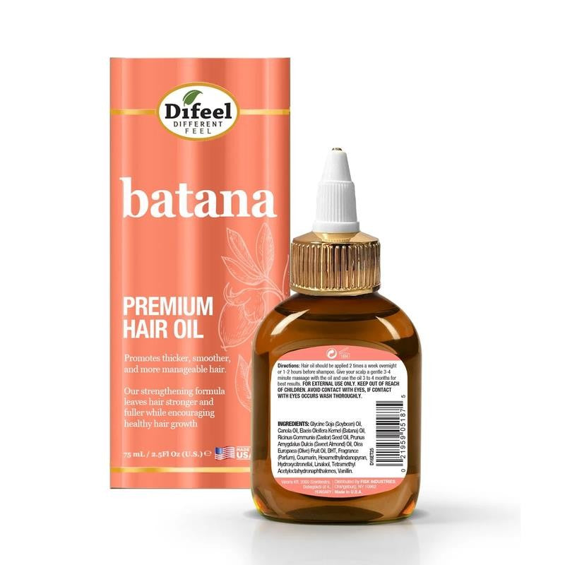 Batana Premium Hair Oil 2.5 Ounce (Travel Size)