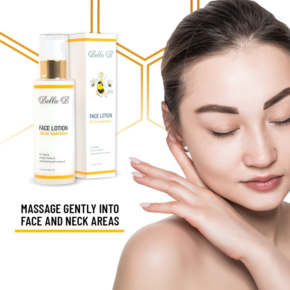 Face Lotion 3.4 Oz Bottle - Facial Glow - Pregnancy Skin Care - Pregnancy Face Moisturizer - Pregnancy Safe - Healthy Beauty - Natural Face Moisturizer - Natural Face Lotion