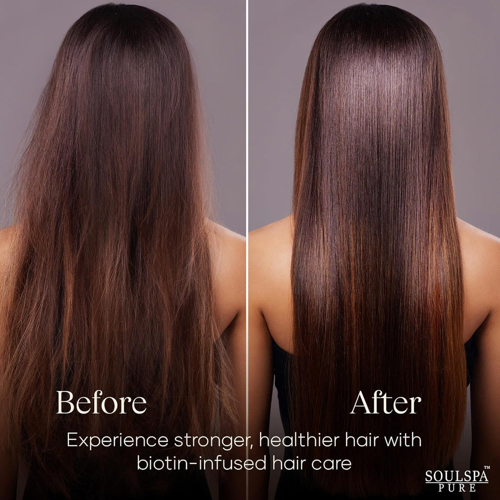 Biotin Shampoo and Conditioner Set with Keratin - Sulfate-Free Advanced Anti-Thinning, Hair Growth Shampoo and Conditioner Combo Repair Formula - with DHT Blockers, for Men & Women - 16 Fl Oz Each