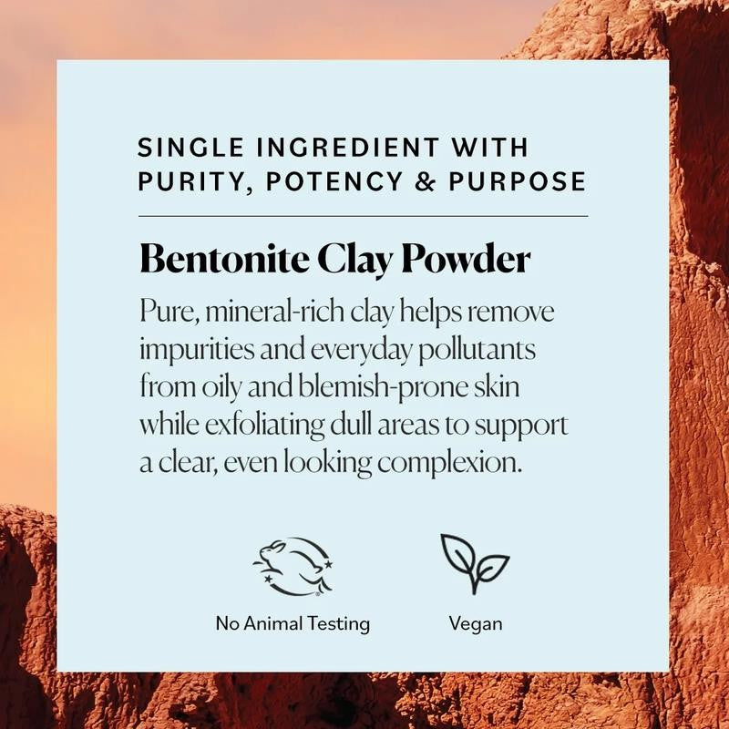 Indian Healing Clay with Detoxifying Bentonite Clay for Face, Helps Remove Impur