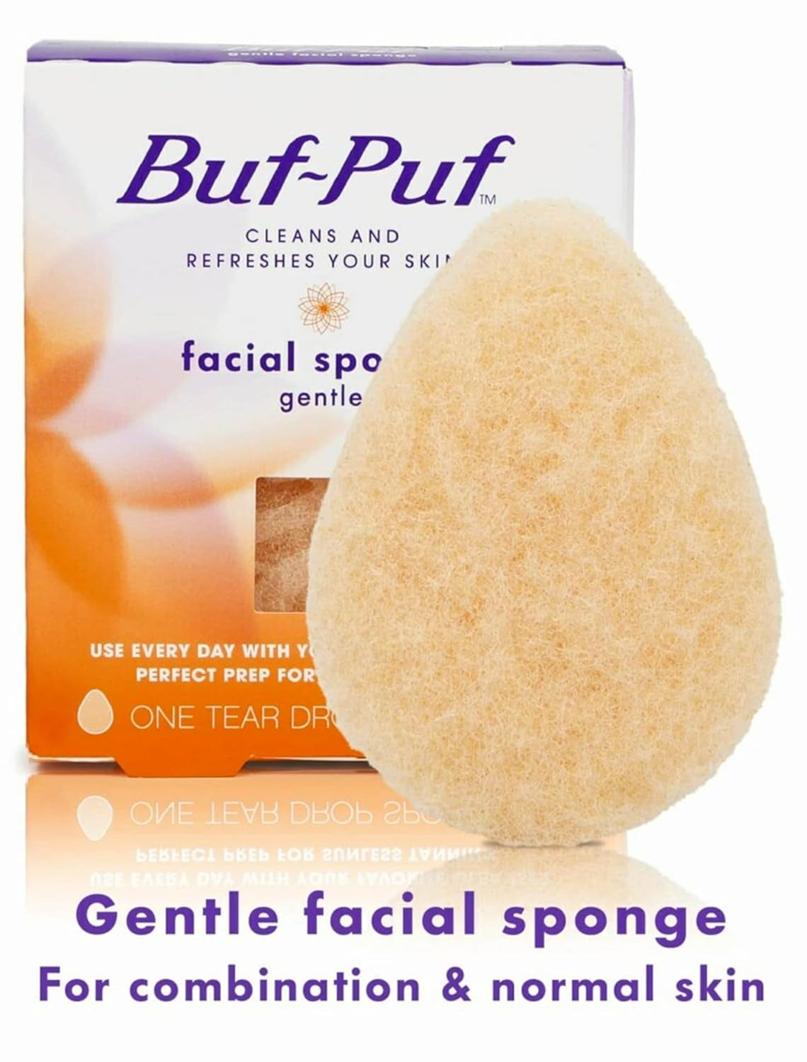 Reusable All-Purpose Facial Sponge, Gentle (Pack of 6)