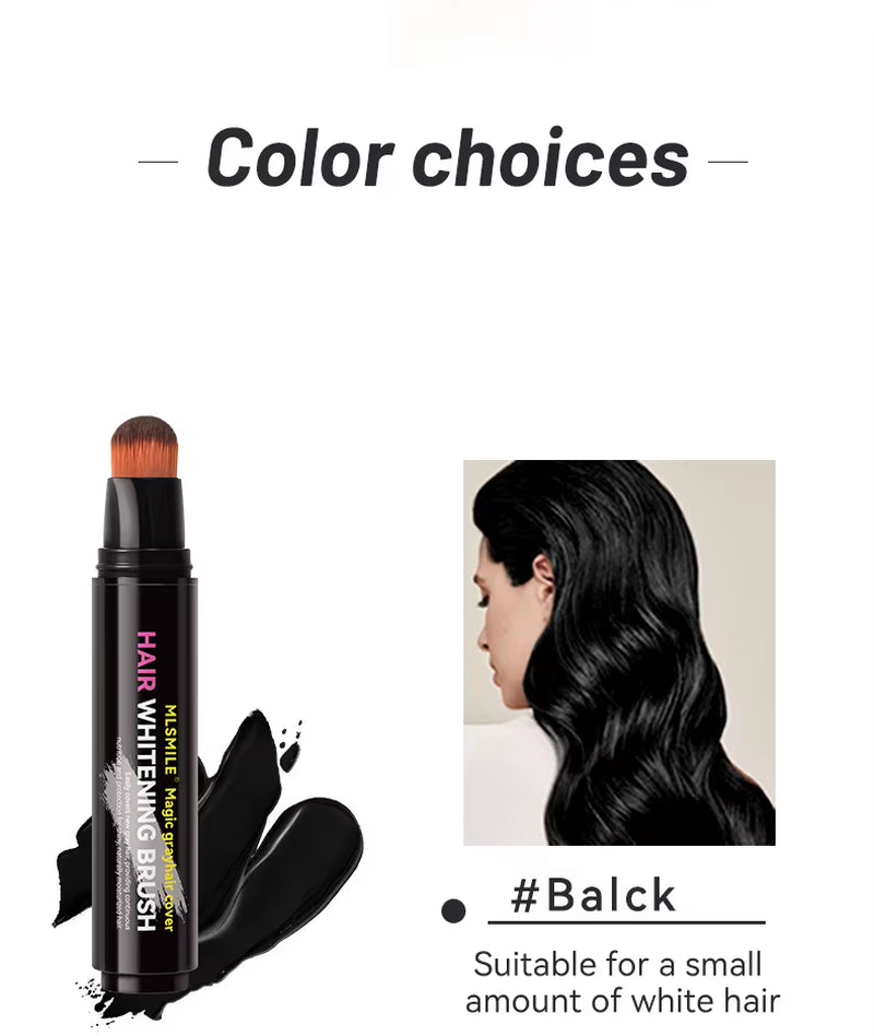 4 Color Convenient Hair Dye to Cover White Hair Care Hair Dye Cream Local Touch up Stick Disposable Hair Dye Pen