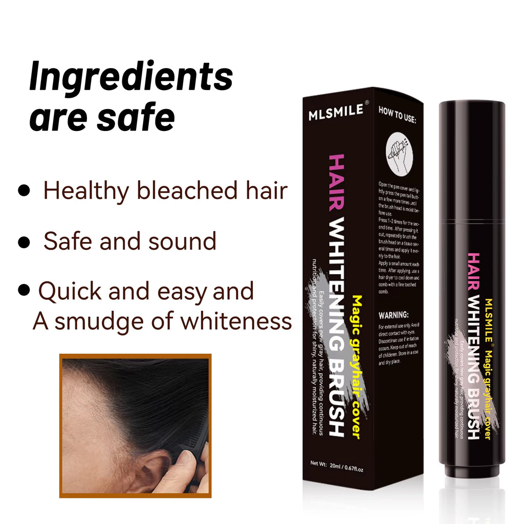4 Color Convenient Hair Dye to Cover White Hair Care Hair Dye Cream Local Touch up Stick Disposable Hair Dye Pen