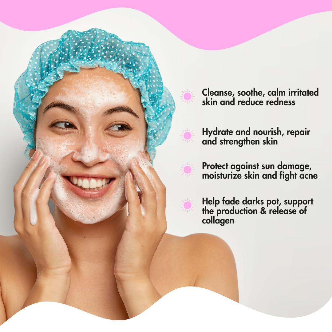 Natural and Organic Foaming Face Wash for Kids and Tweens, Soap and Fragrance Free Tear-Free Cleanser for Sensitive Skin with Botanical Extracts, Aloe, and Glycerin, 4 Oz