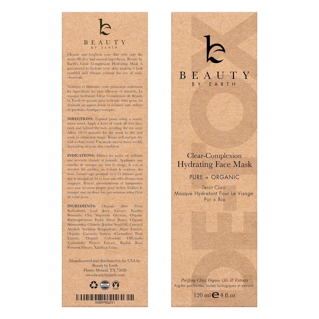 Clay Mask for Face - USA Made with Organic & Natural Ingredients, Non-Drying Pore Cleansing Mud Mask, Skin Care Facial Mud for Women & Men, Minimizes Pores and Excess Oil