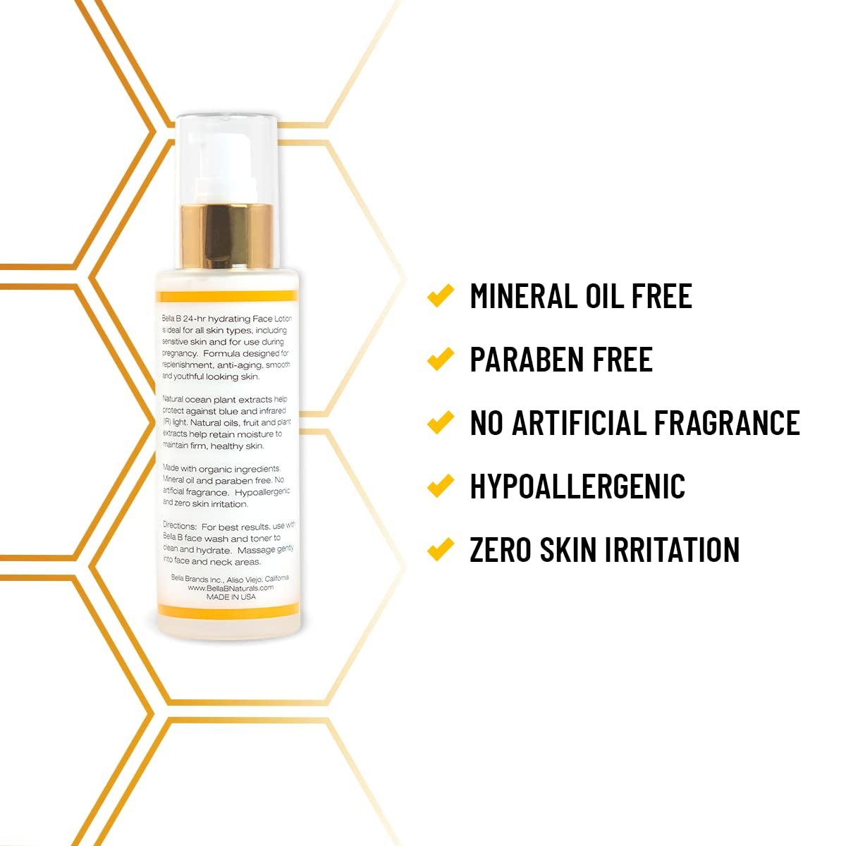 Face Lotion 3.4 Oz Bottle - Facial Glow - Pregnancy Skin Care - Pregnancy Face Moisturizer - Pregnancy Safe - Healthy Beauty - Natural Face Moisturizer - Natural Face Lotion